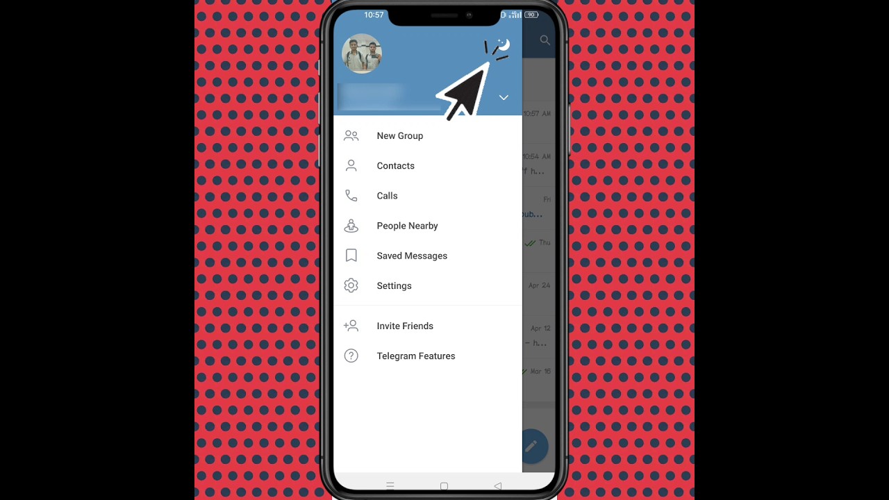 Telegram Dark Mode || Telegram me Dark Mode Kaise Kare || How To Enable Dark Mode On Telegram #short