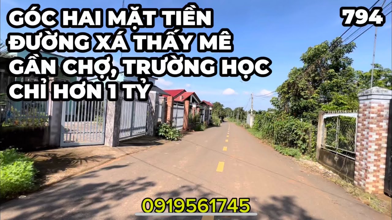 Giảm giá cuối năm bán lô đất đẹp 2 mặt tiền có tc sau lưng Trường học ngay TT Kim long TPHCM.