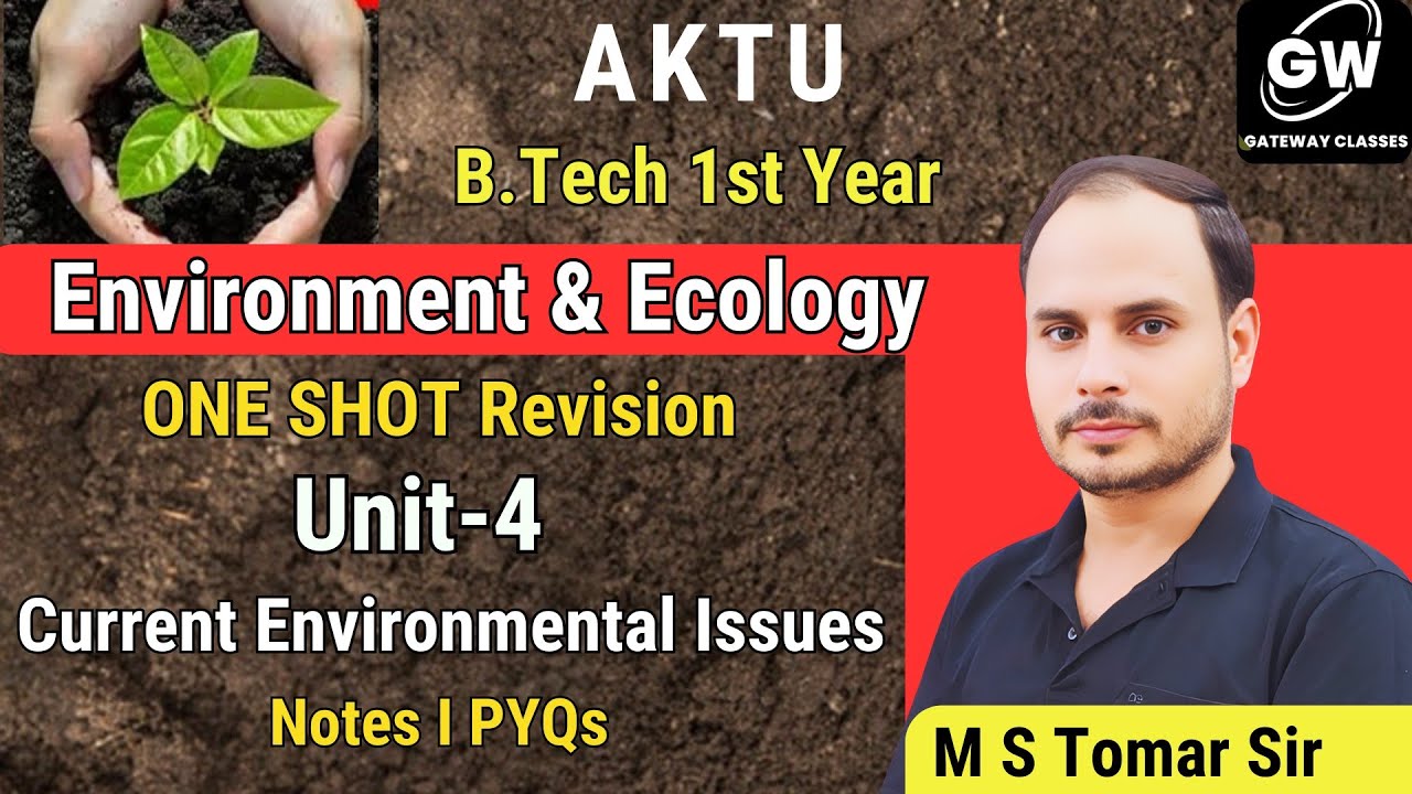 EVs UNIT-4 I ONE SHOT REVISION I By M S Tomar Sir I GATEWAY CLASSES I AKTU