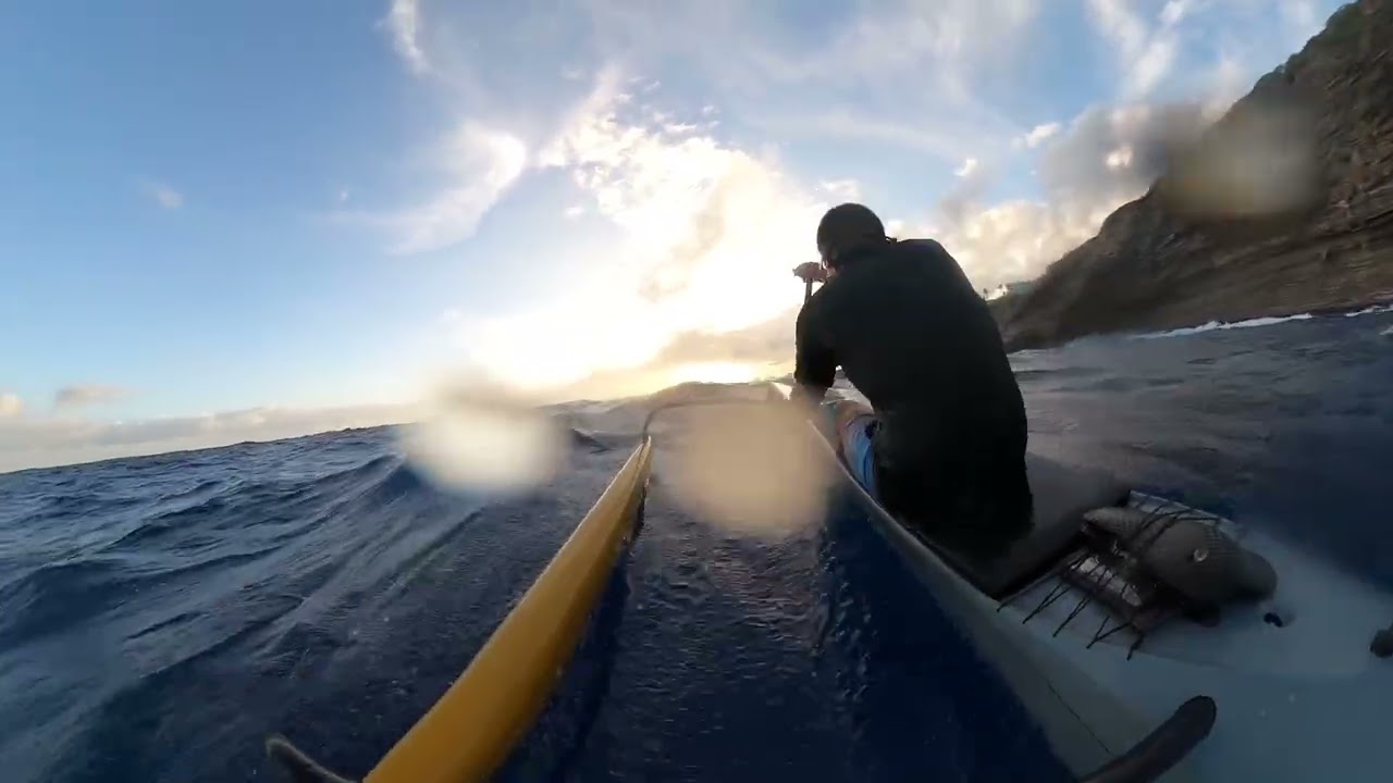 The wall with ihe 8” paddle blade on Kamanu composites Noio
