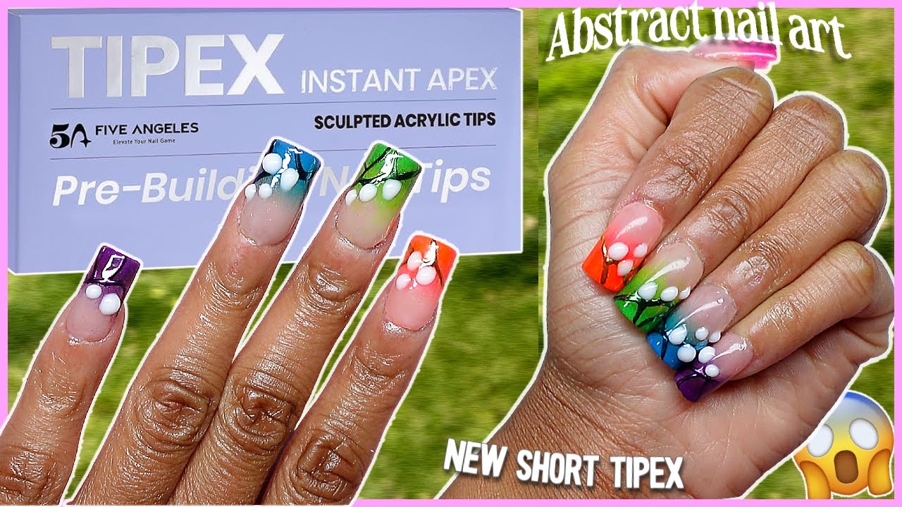NEW TIPEX SHORT INSTANT APEX NAILS | SHORT ACRYLIC FULL COVER NAIL TIPS | ACRYLIC PRESS ONS | AMAZON
