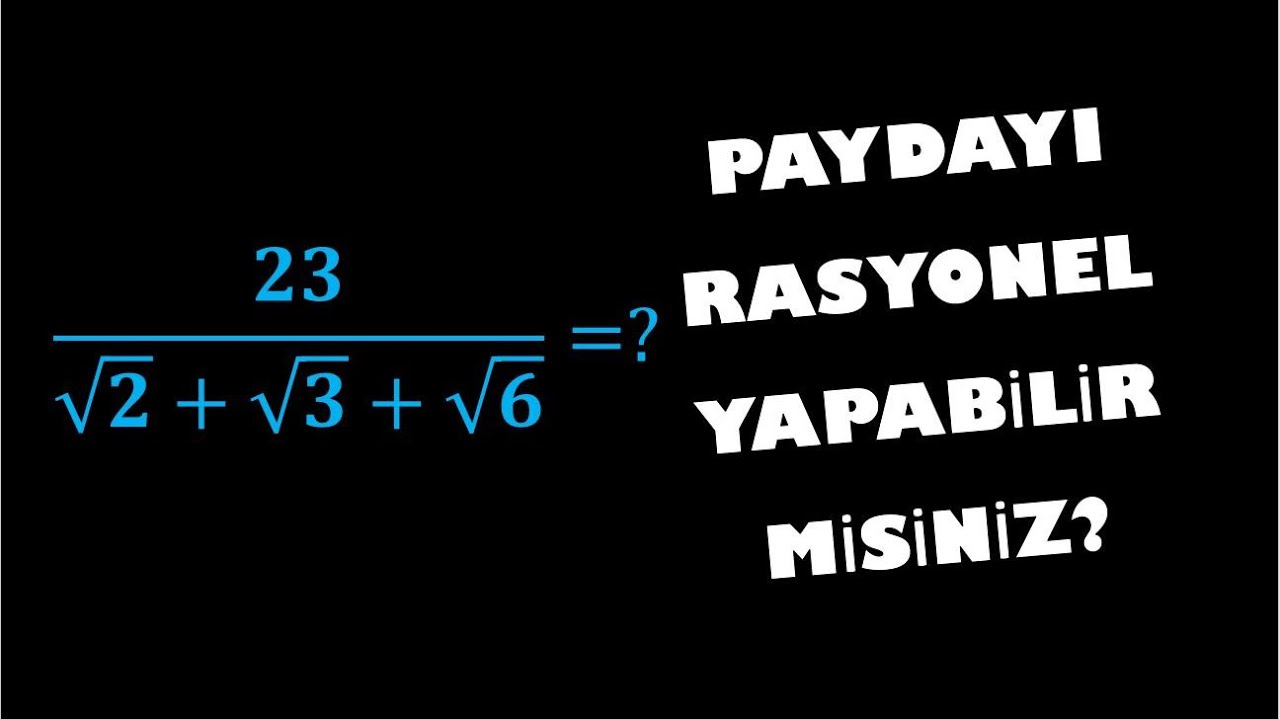 Paydayı Rasyonelleştirebilir misiniz?