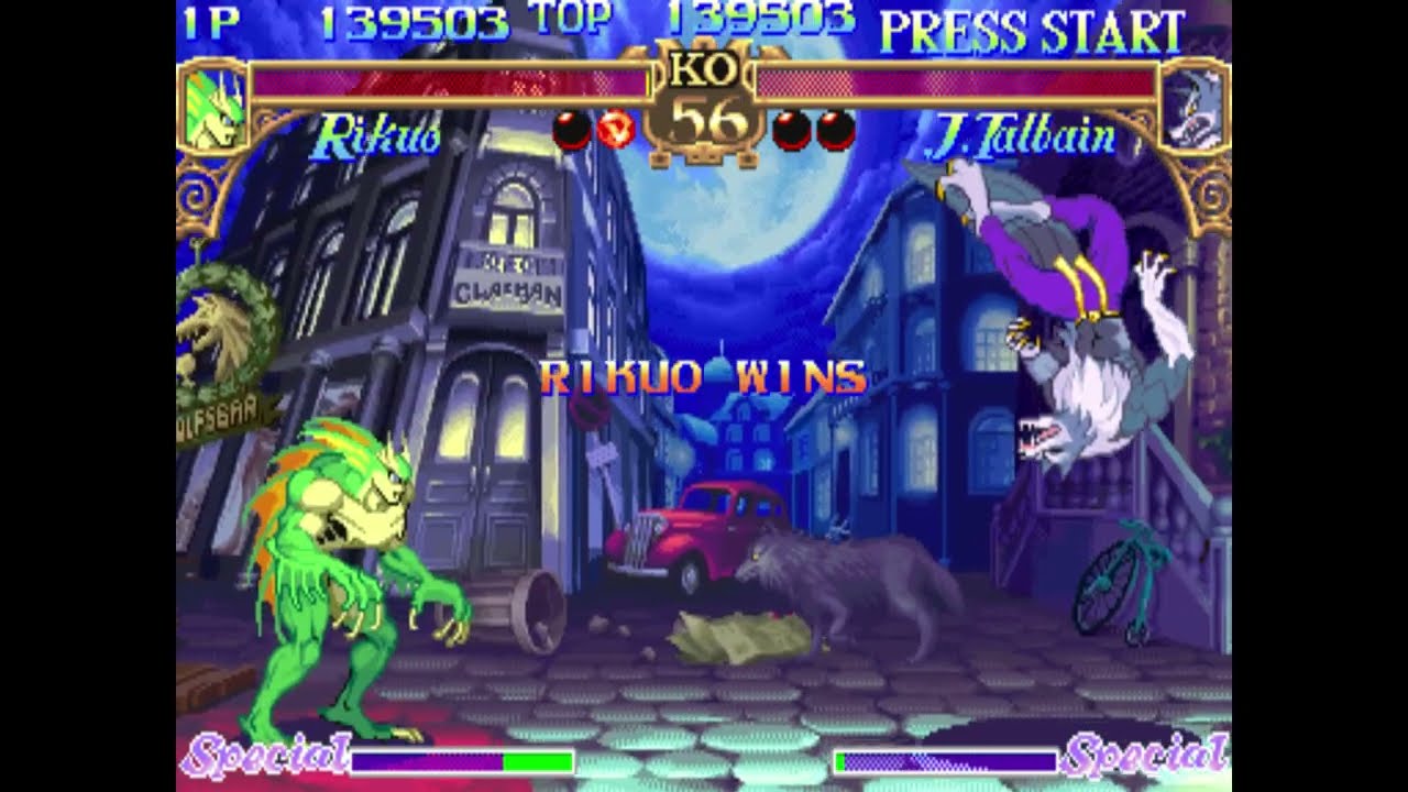3rd Match RIKYO VS JON TALBAIN 160 903p MAME  Darkstalkers  The Night Warriors 6-11-2018  