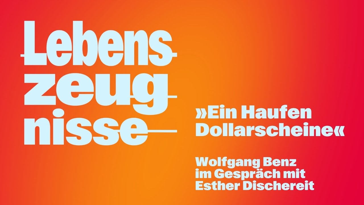 »Ein Haufen Dollarscheine«. Wolfgang Benz im Gespräch mit Esther Dischereit