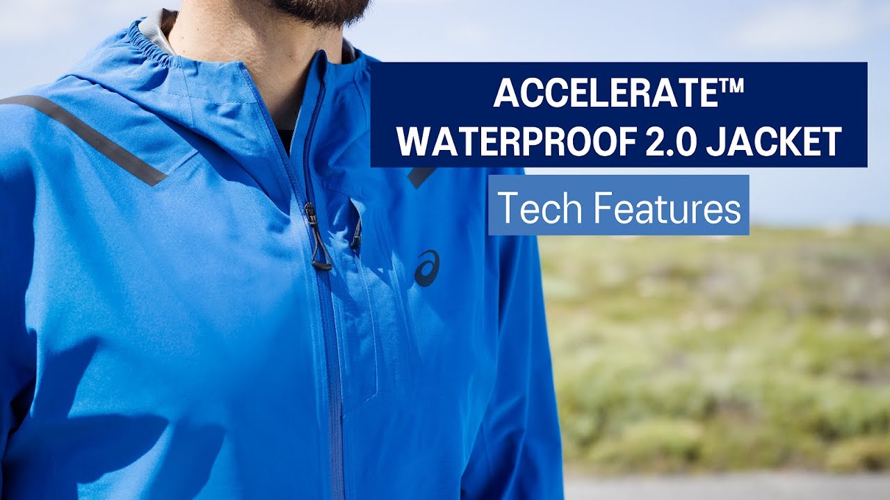 ACCELERATE&trade; WATERPROOF 2.0 JACKET Tech features | ASICS