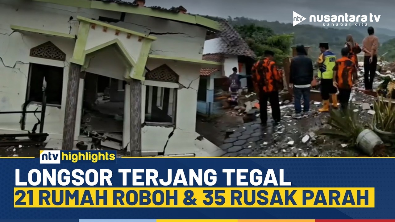 Mengerikan! 21 Rumah Amblas Diterjang Longsor di Tegal, 35 Rumah Rusak Parah | NTV HIGHLIGHTS