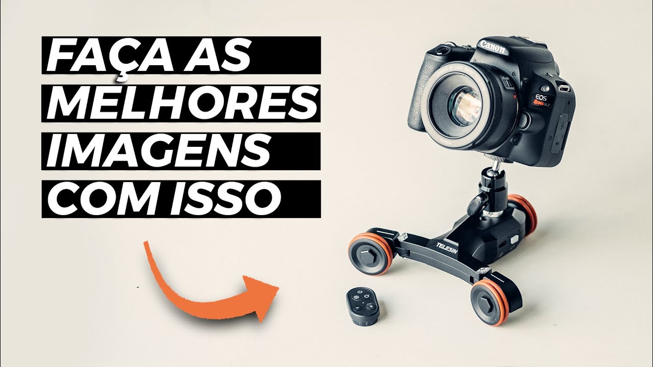 Dolly de mesa automático para câmera e celular - TELESIN