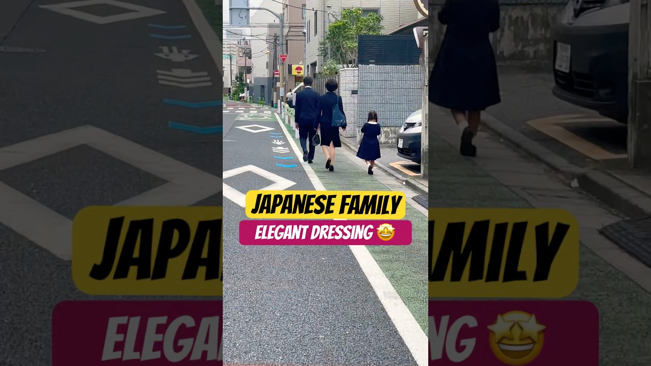 &ldquo;Japanese Family Mornings: Elegant Dress, School Prep, and Work Routines&rdquo;🇯🇵🤩 #japaneseculture