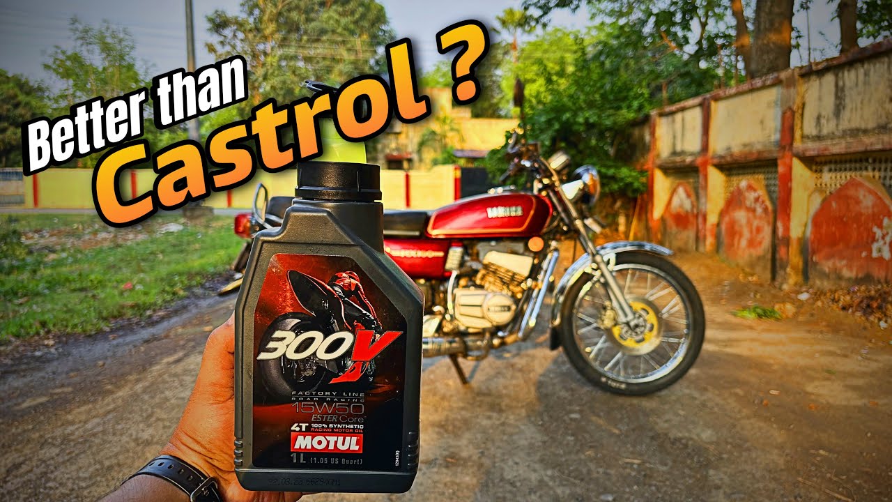 Motul 300V 15W50 Engine Oil On My Yahama Rx100 | Pros & Cons | Better than Castrol ? 🔥