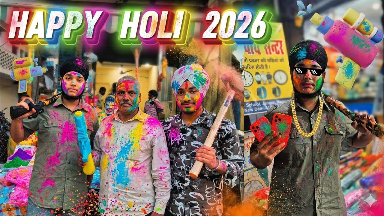 Happy holi 2026🎨🔫