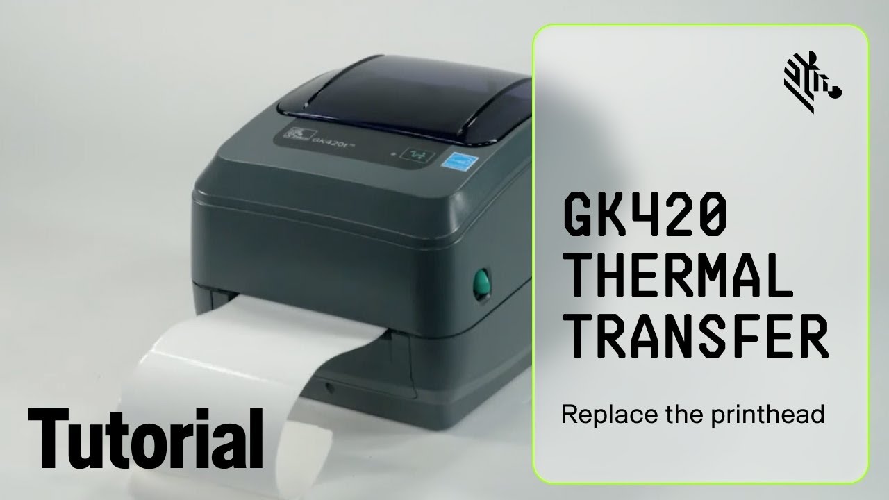 Zebra GK420 Thermal Transfer Printer: How To Replace the Print Head