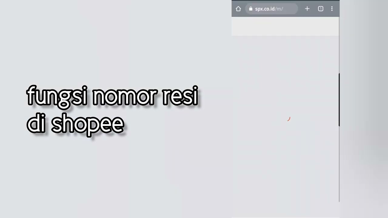 Fungsi nomor resi di shopee