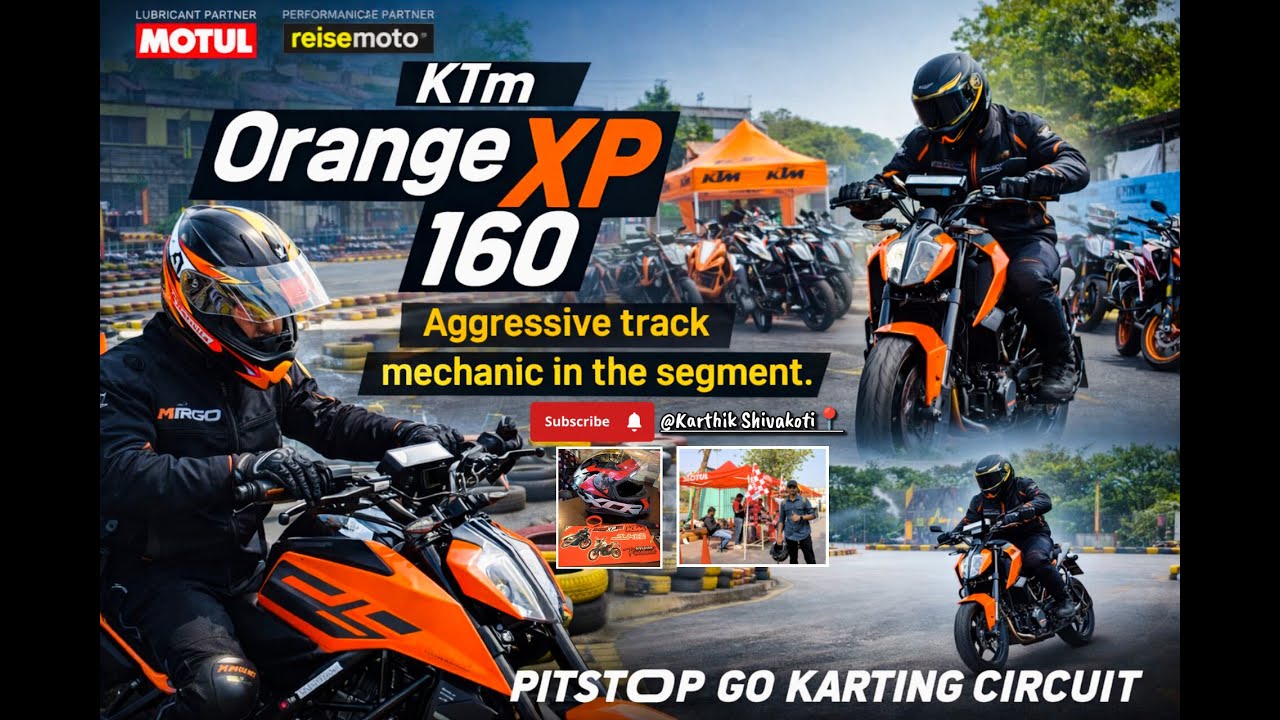 KTM Orange XP 160🏍️, Aggressive Track Mechanic in Segment🚨| PITSTOP-GO KARTING📍| Karthik Shivakoti🔥