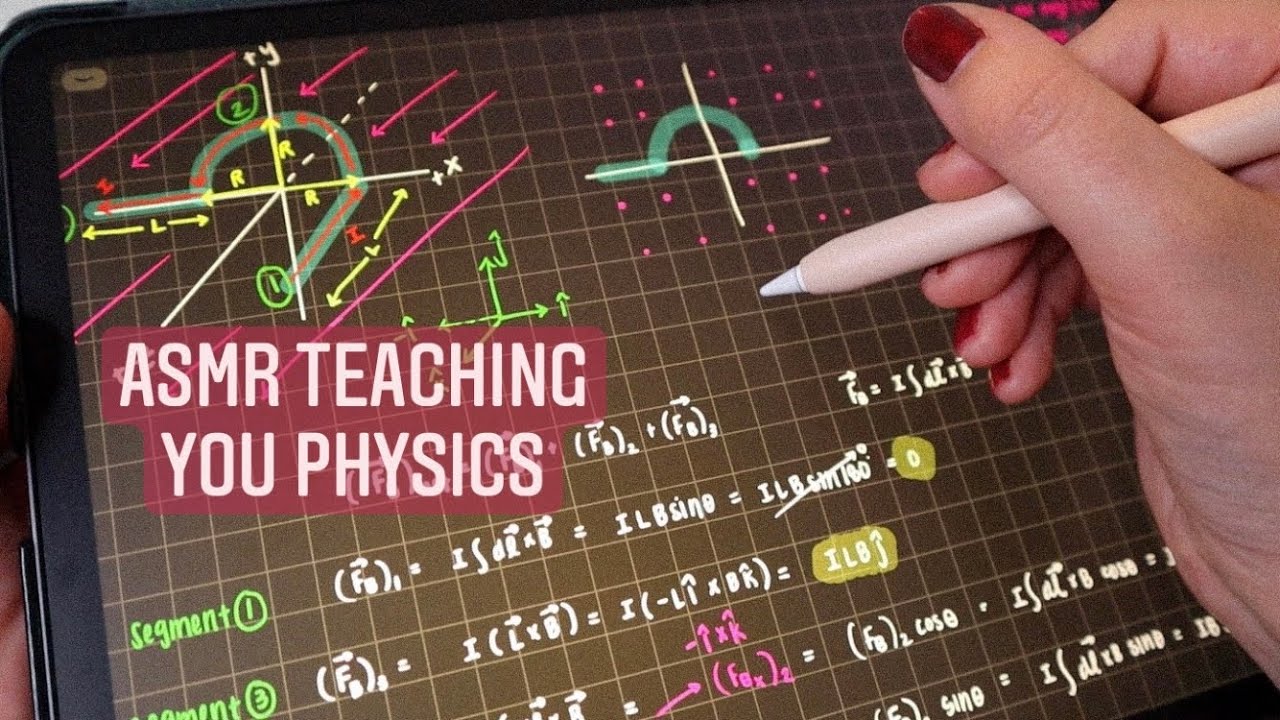 ASMR Teaching you physics | Magnetic force 🧲