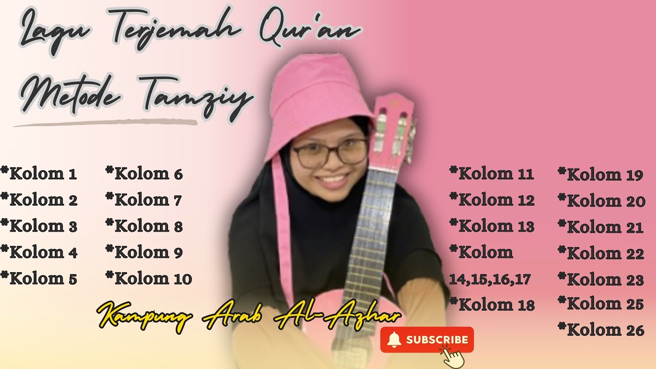 Kumpulan Lagu Tamyiz Kolom 1 - 26