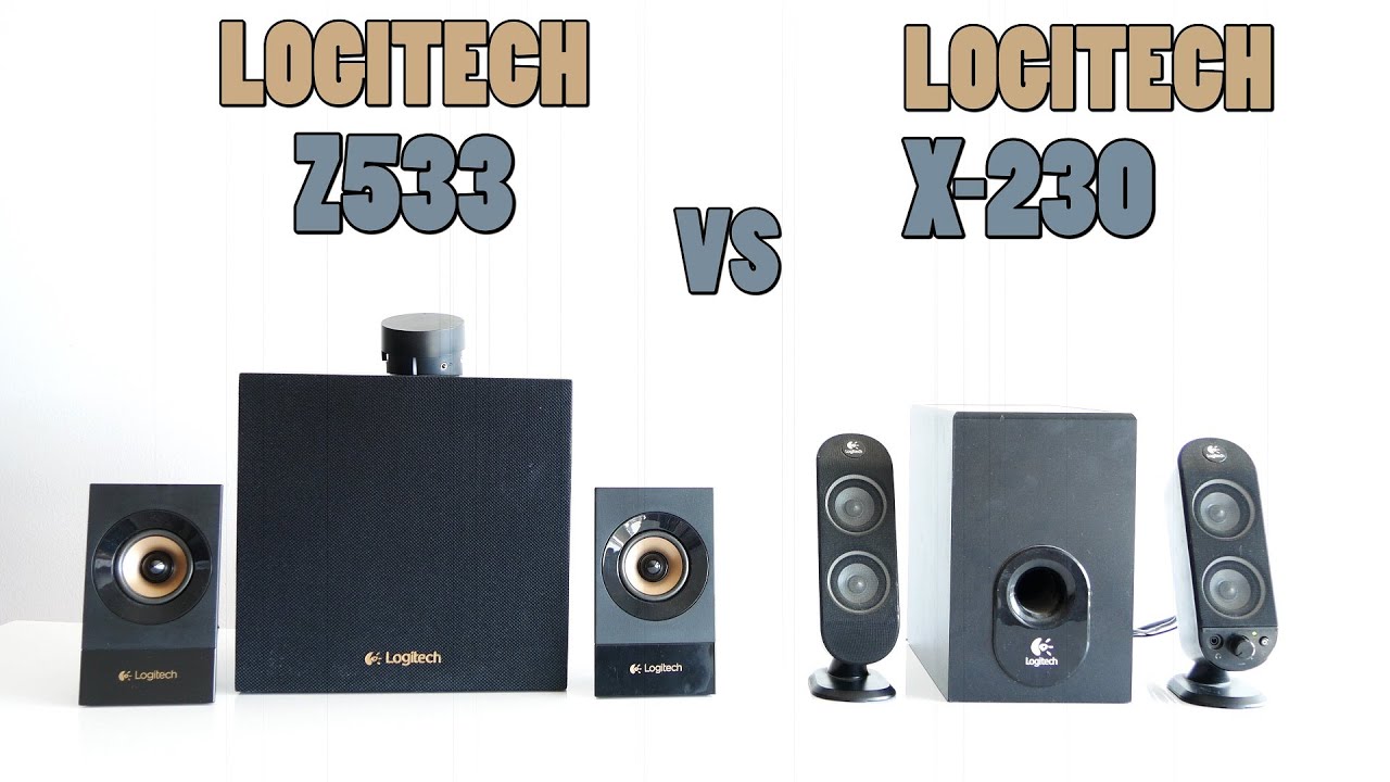 Logitech z533 vs Logitech X-230 Review and Sound test (4k)