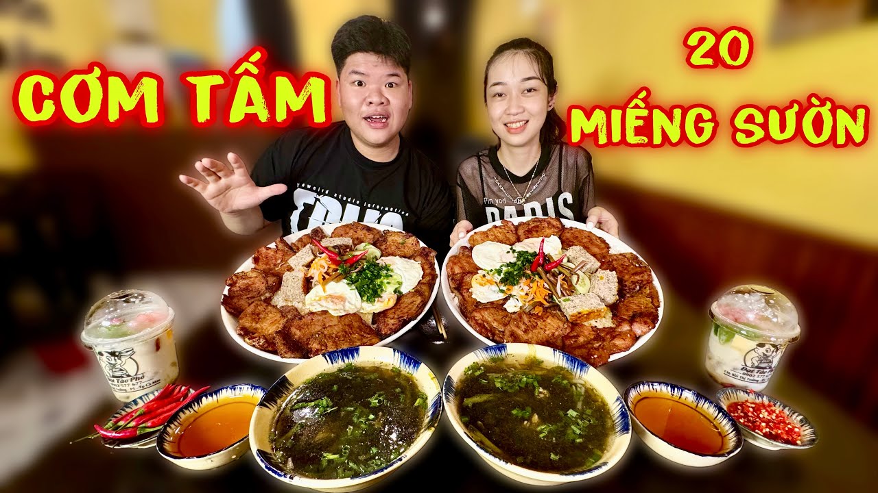 Ăn Đua 2 Dĩa Cơm Tấm 20 Miếng Sườn Hoành Tráng Nhất Cà Mau Và Món Quà Khủng Đến Từ Anh Chủ Quán Cơm
