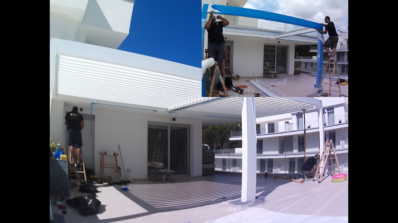 Instalación pérgola SAXUN BIOCLIMÁTICA P-190