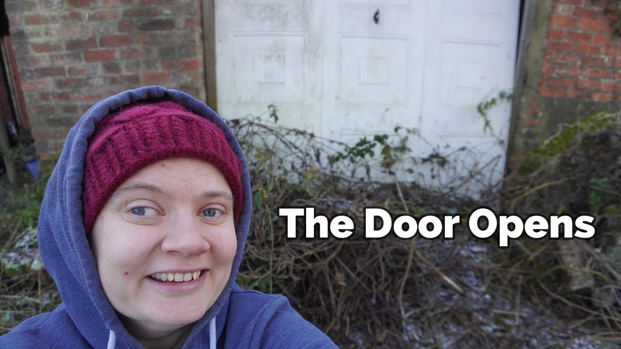 I Finally Opened the Overgrown Garage Door