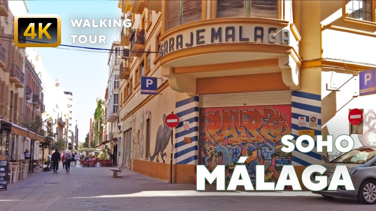 Málaga – 4K Walk around Soho