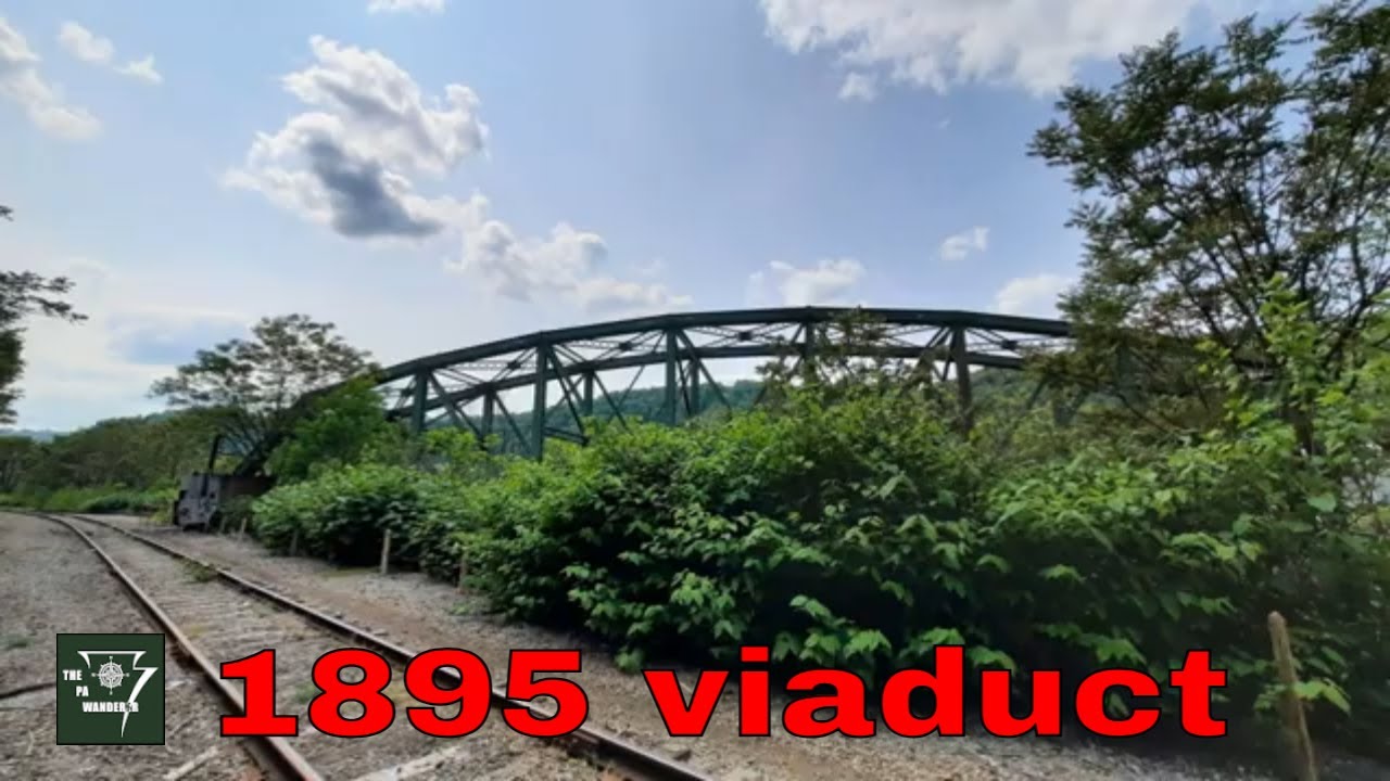 Old 1895 viaduct and steel mill ruins Johnstown pa