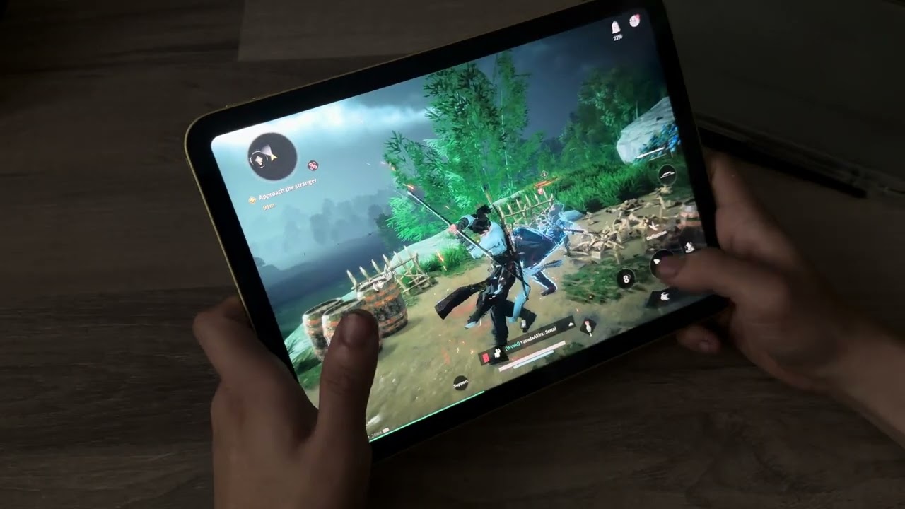 Тест игры Where Winds Meet на iPad A16 (11-го поколения)
