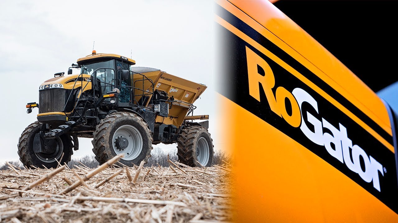First Farm to Broadcast Fertilizer - RoGator 1300