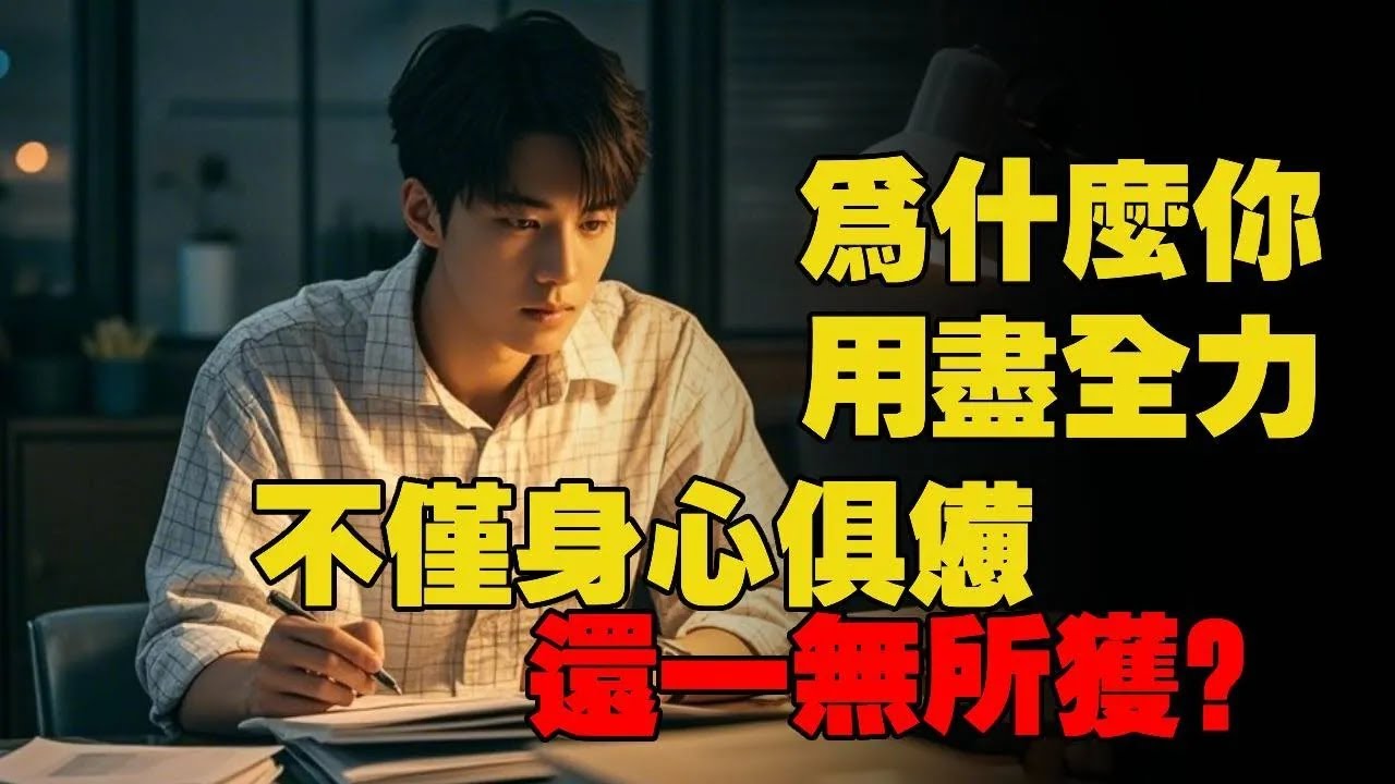 为什么你拼尽全力，不仅身心俱惫，还一无所获？《倦怠社会》陷阱 #社会