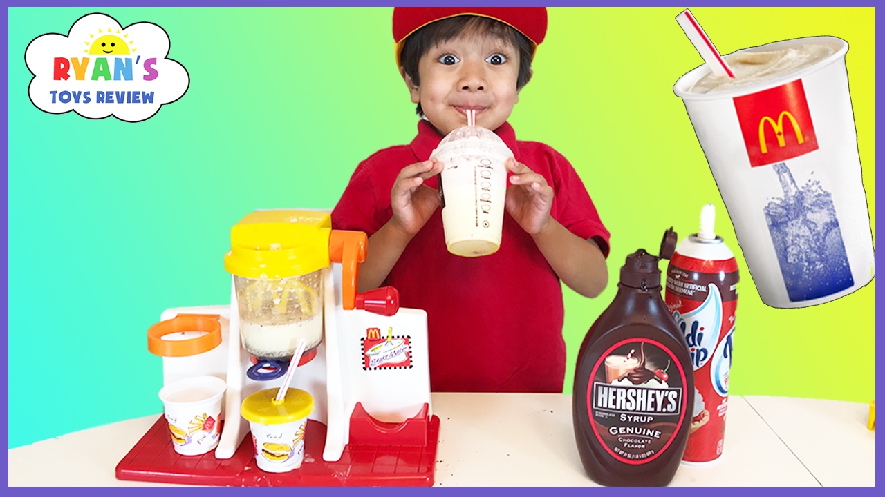McDonald's Shake Maker & McDonald's Cash Register! Kids Pretend Play Food Happy Meal Surprise Toys