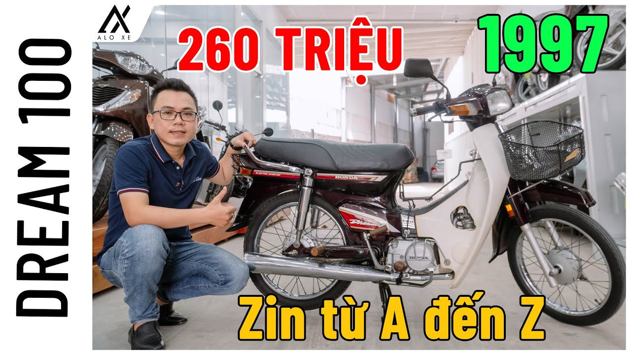 Honda Dream Thailand đời 1997 (Tem Lửa) đầu số 5 Zin từ A đến Z Giá Khủng 260 Triệu | Alo Xe