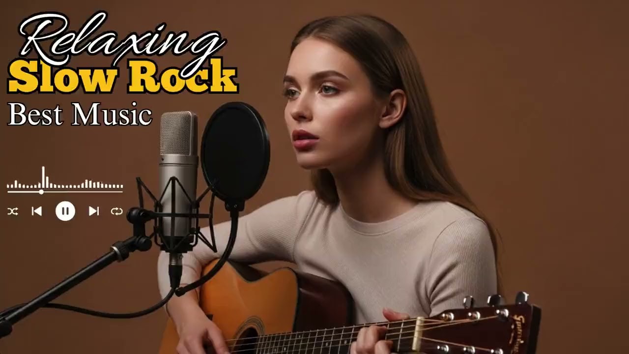 Relaxing Slow Rock Background Music 🎸 | Calm Rock Sounds for Daily Focus & Calm Mind