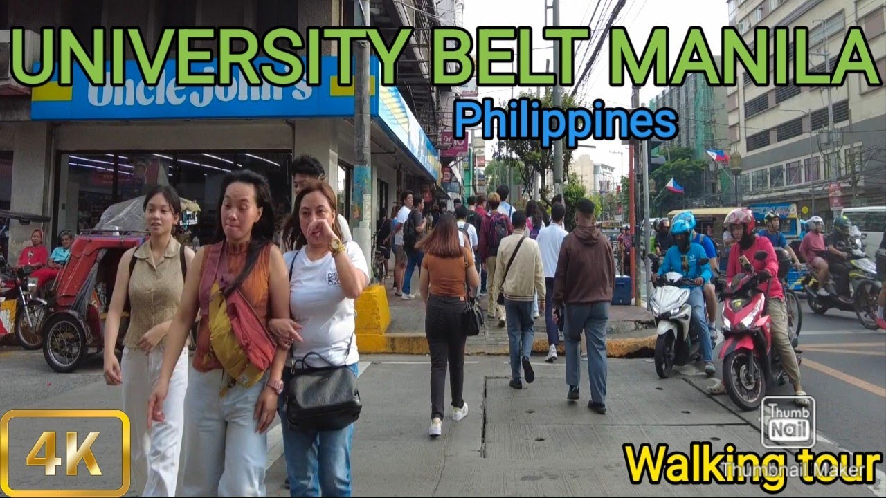 University Belt Walk Manila|Walking at Sampaloc Manila City Philippines[4K]