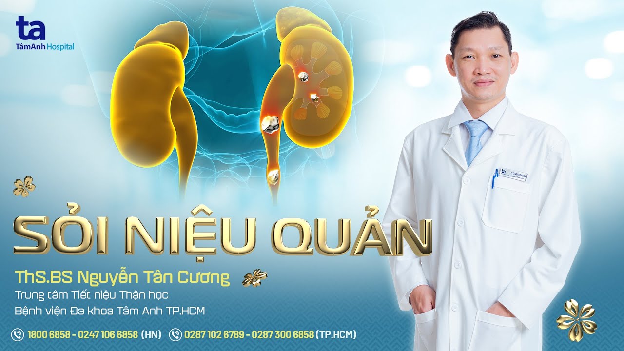 Sỏi niệu quản: Nguyên nhân, triệu chứng, chẩn đoán, điều trị | ThS.BS Nguyễn Tân Cương |TNNH Tâm Anh