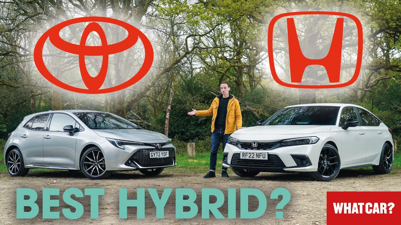 Обзор Toyota Corolla и Honda Civic — какой гибридный автомобиль ЛУЧШИЙ? | What Car?