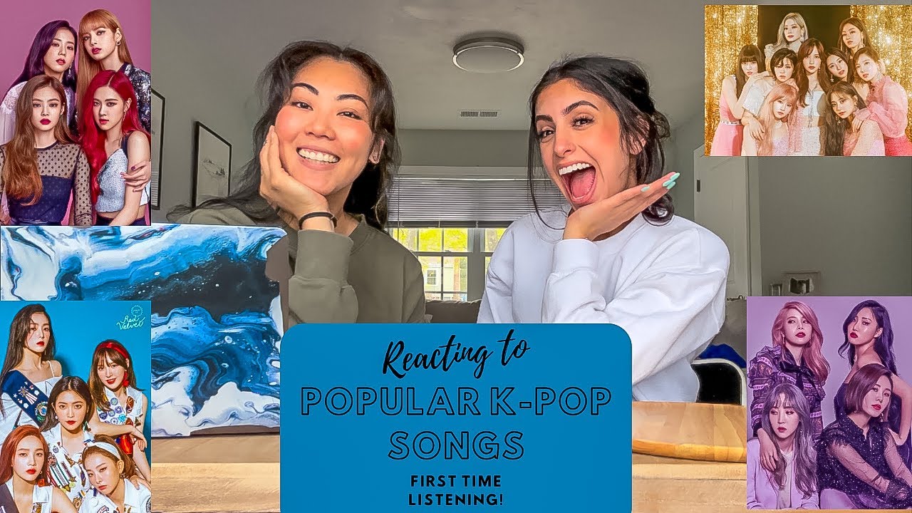 Reacting to popular K-POP music videos! (First time 😳) BLACKPINK, MAMAMOO, RED VELVET + TWICE)