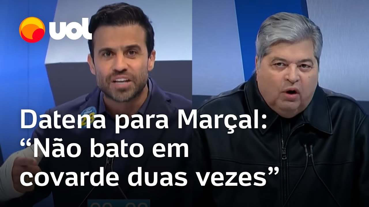Datena para Pablo Mar&ccedil;al: &lsquo;N&atilde;o bato em covarde duas vezes; covarde apanha uma vez s&oacute;&rsquo;