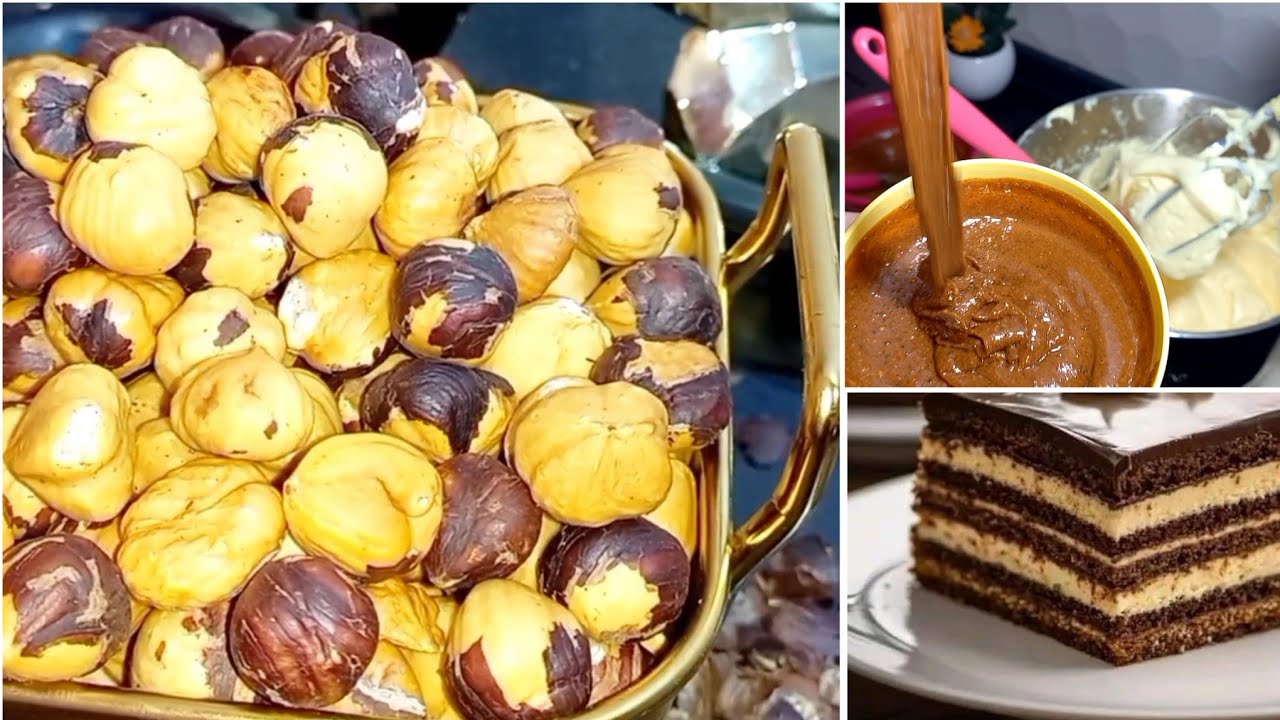 براليني بوفريوة نوازات لتنكيه الكريمات و تغليف القاتوهات بطريقه إحترافية/recette praliné noisette