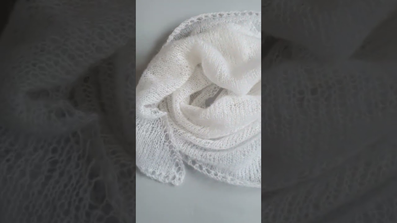 Mohair triangle shawl - Knitting Pattern by LusiKnits
