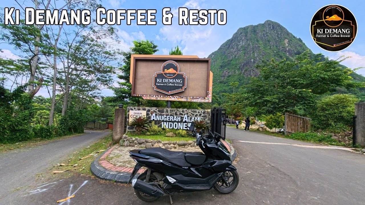 Motoran ke Ki Demang Coffee & Resto Jonggol 🌿 View Gunung Batu Bogor Bikin Betah!