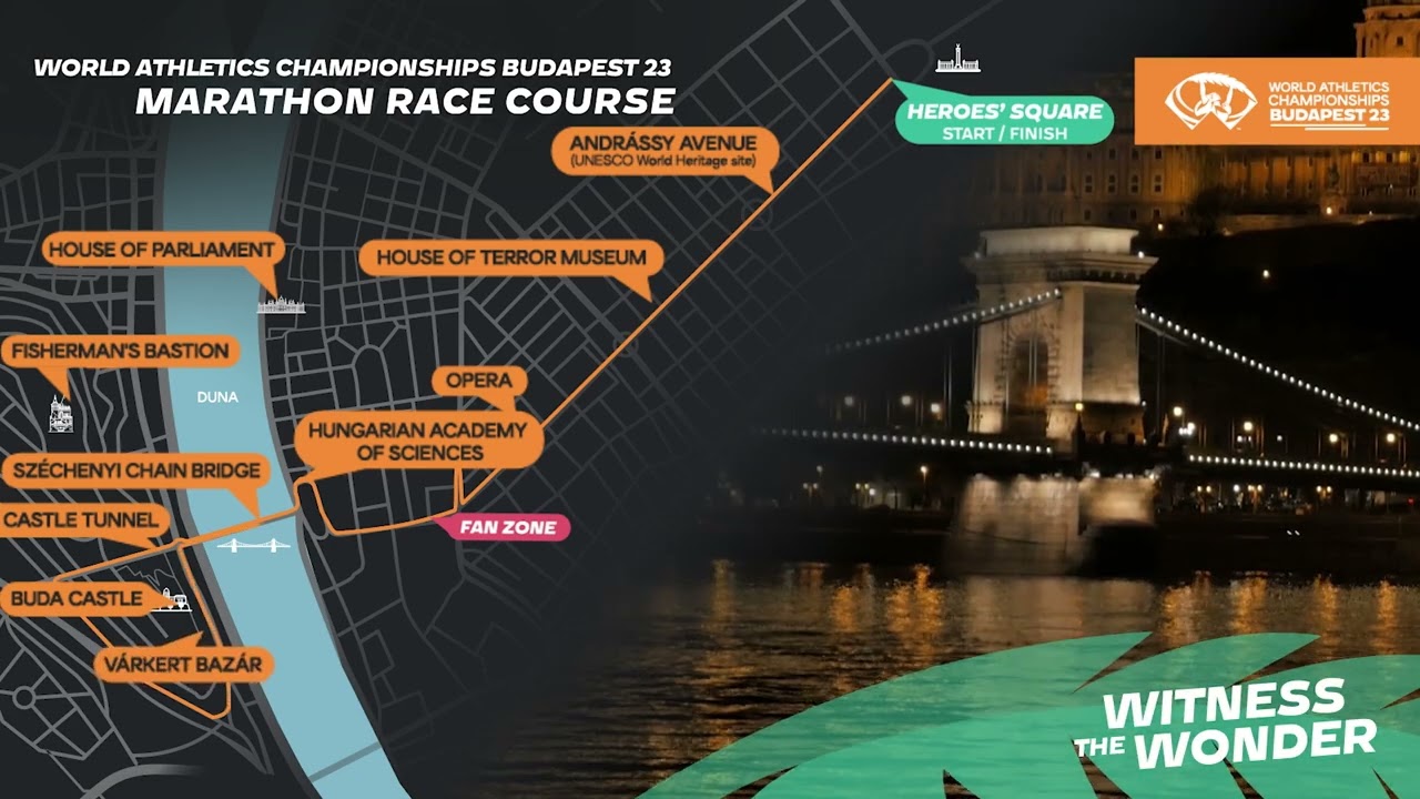 Marathon and race walk routes revealed for World Athletics Championships Budapest 23