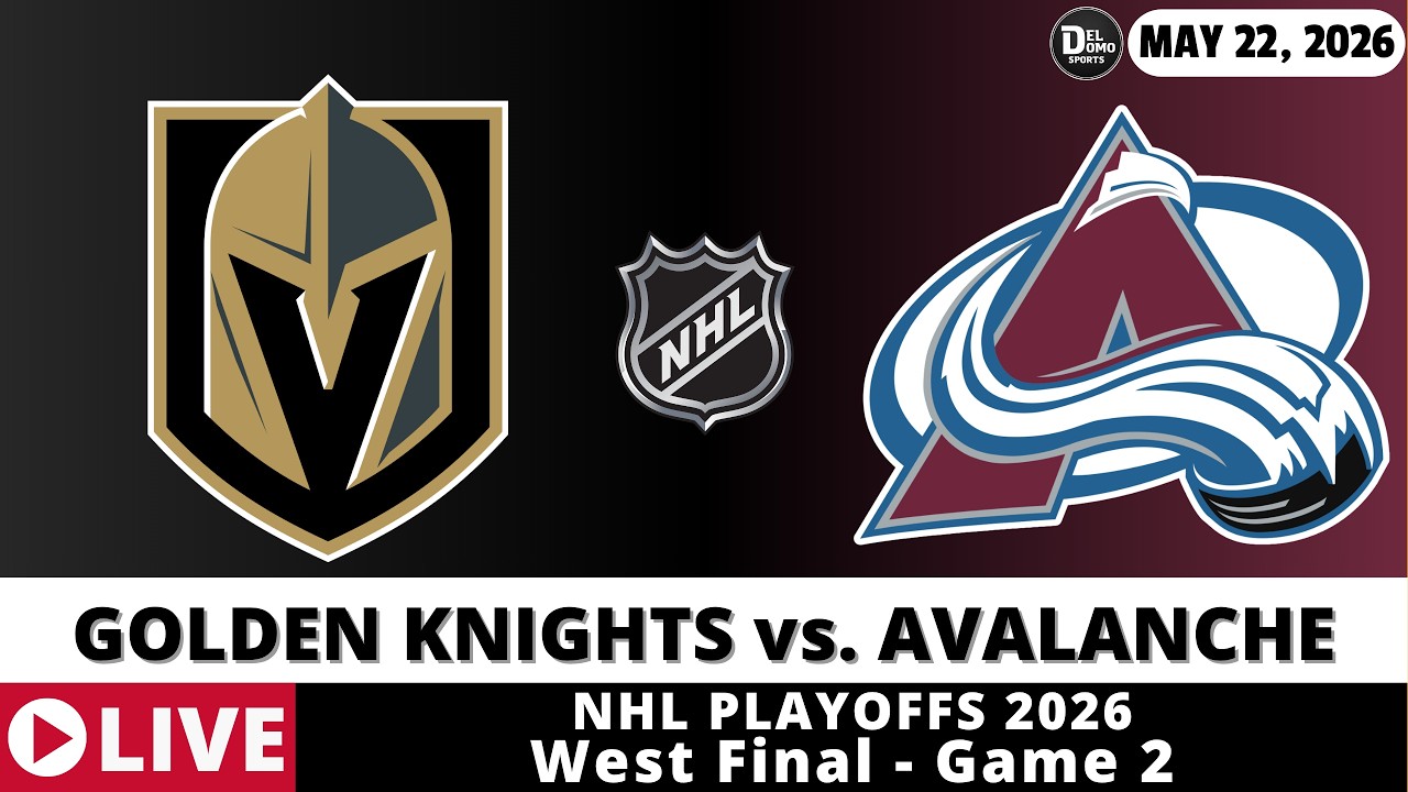 VEGAS GOLDEN KNIGHTS VS COLORADO AVALANCHE 🏒 NHL Playoffs Game Score Radio Play-by-Play
