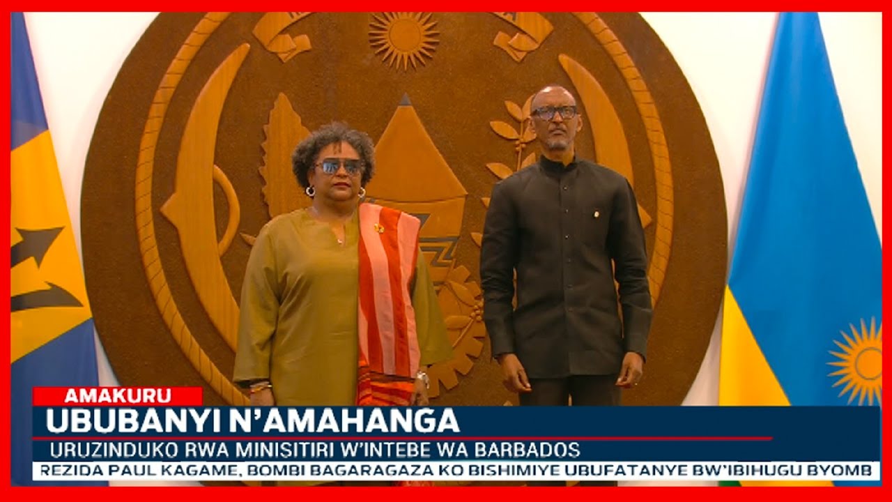 Minisitiri w’Intebe wa Barbados Mia Mottley ari mu ruzinduko mu Rwanda