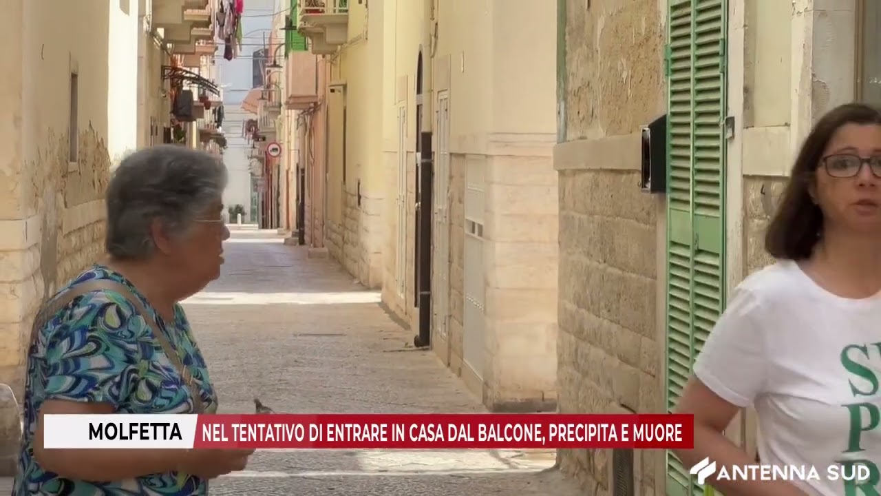 9 GIUGNO 2025 - MOLFETTA: NEL TENTATIVO DI ENTRARE IN CASA DAL BALCONE, PRECIPITA E MUORE