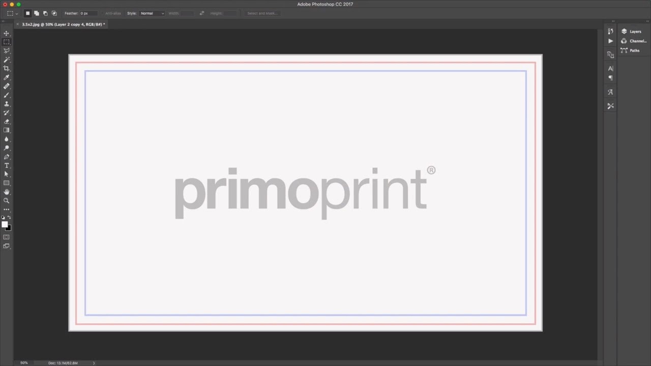 Business Card Template: Cut Line, Bleed, and Safe Area Tutorial | Primoprint