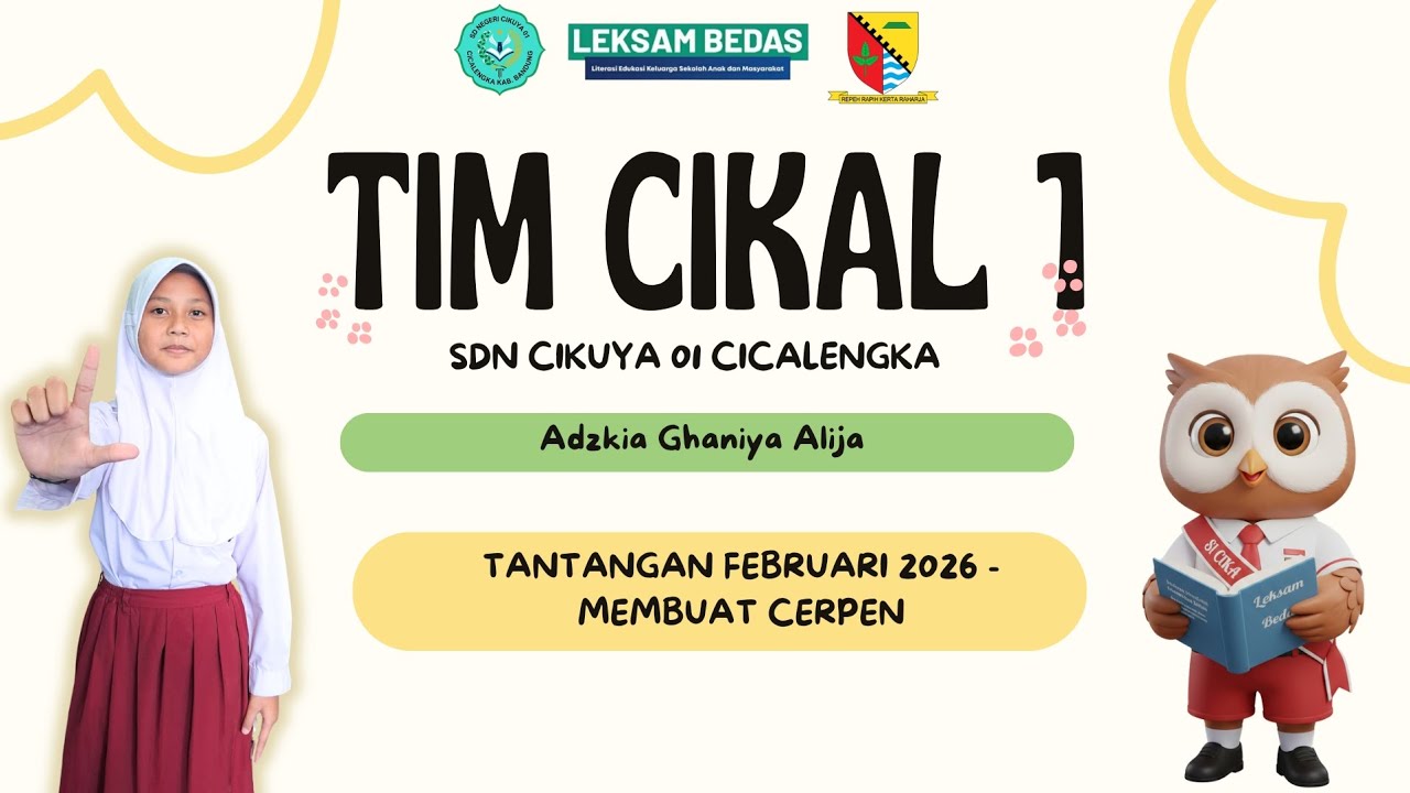 TL Cerpen Persahabatan dibalik gunung meru_Adzkia Ghaniya Alija_SDN Cikuya 01