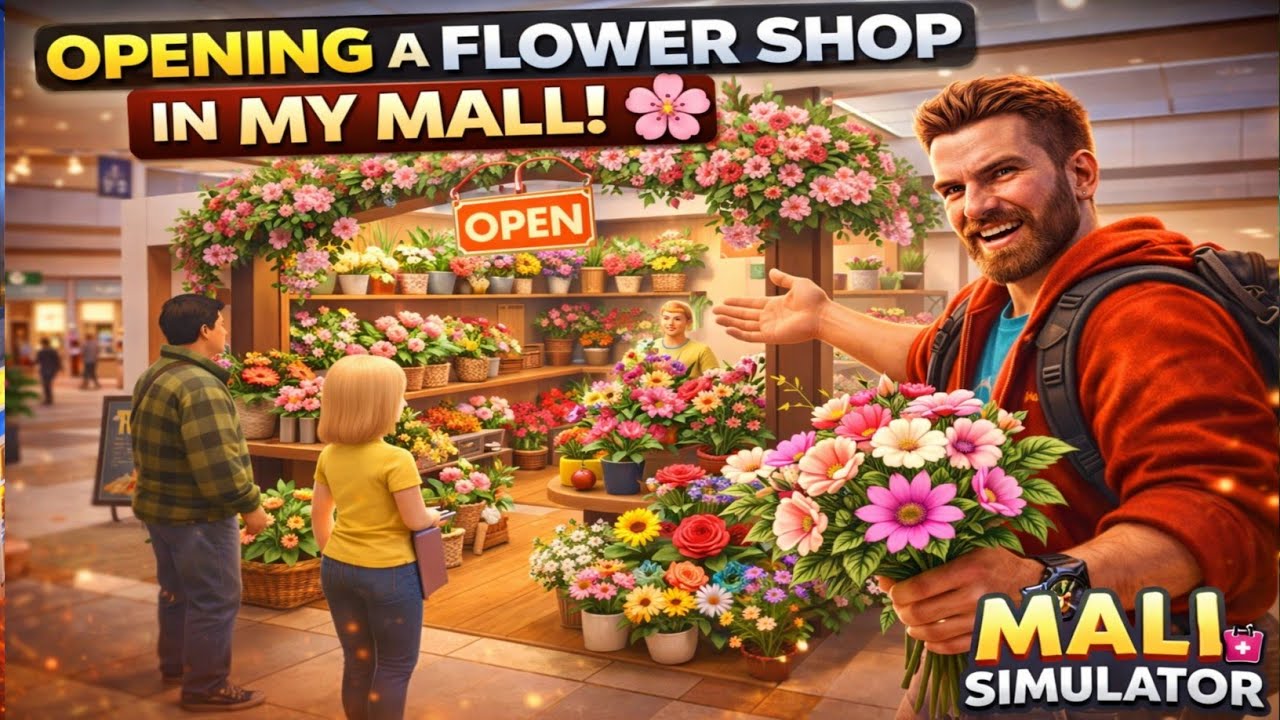 Opening the Most Beautiful Shop in My Mall! 🌹 | Mall Simulator