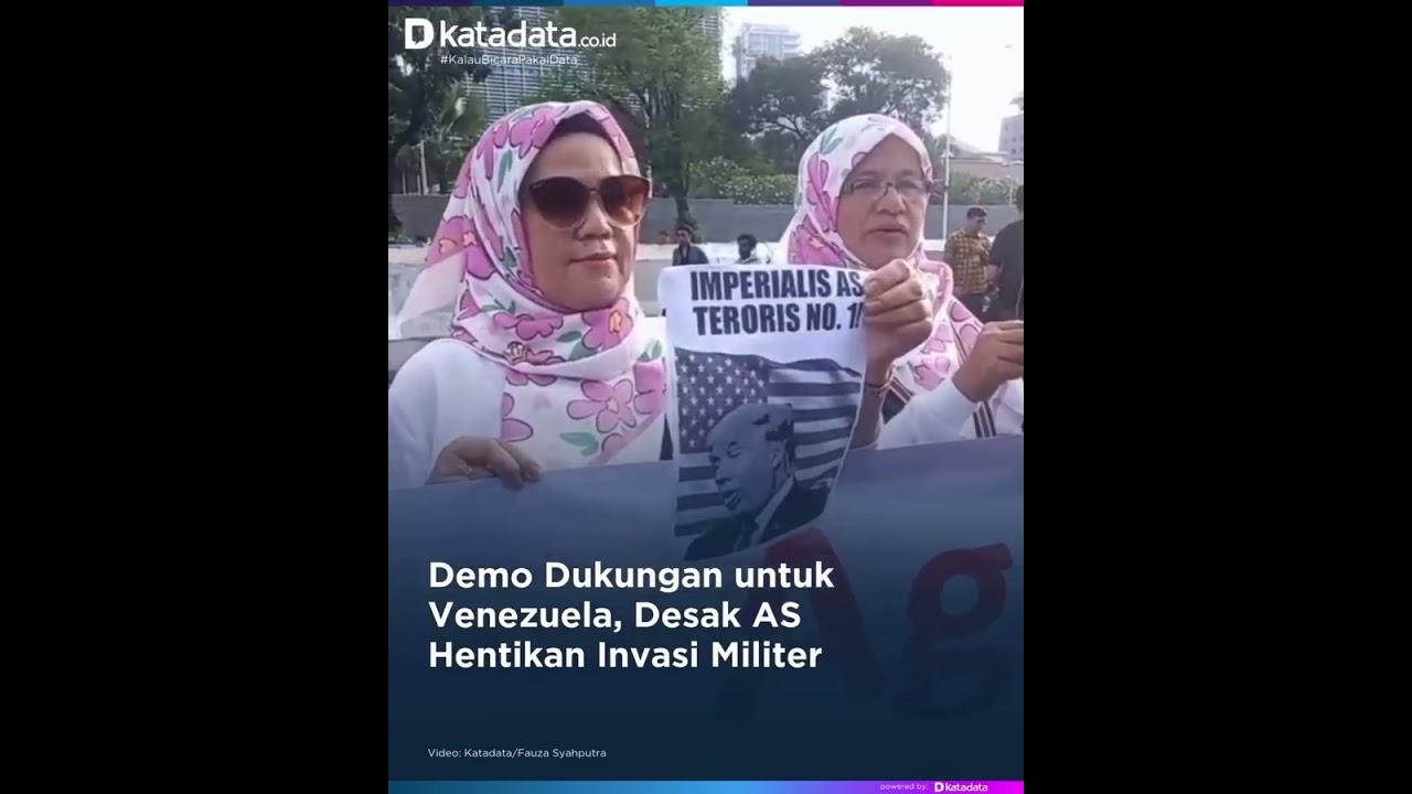 Demo Dukungan untuk Venezuela, Desak AS Hentikan Invasi Militer