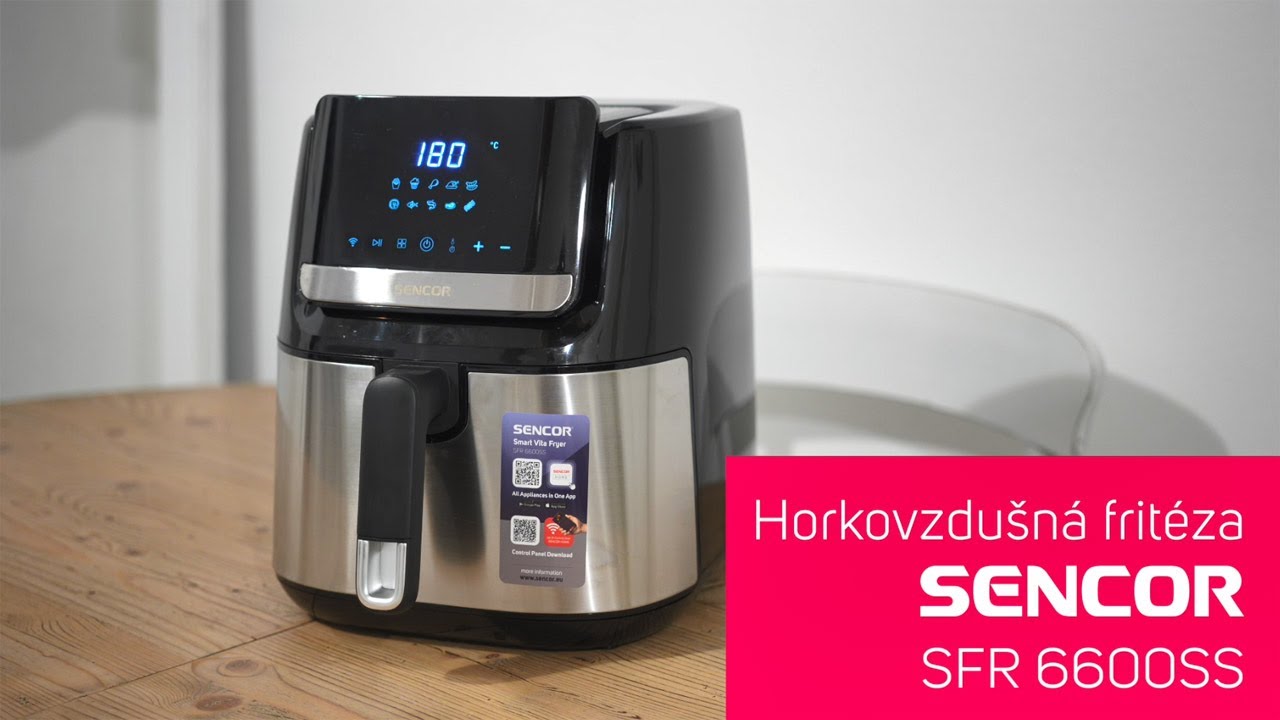 🎁 Unboxing, chytrá horkovzdušná fritéza Sencor SFR 6600SS