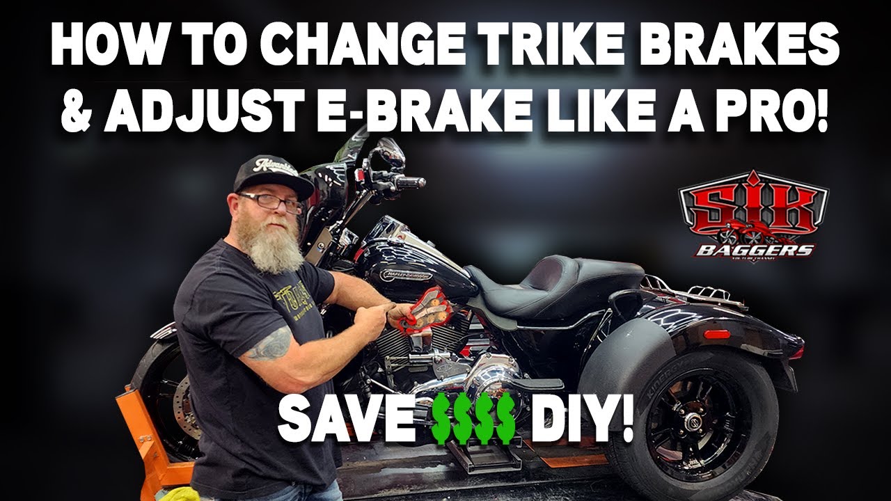 ⚡Change Your Trike Brakes Like A Pro!  Includes Adjusting E Brake!⚡