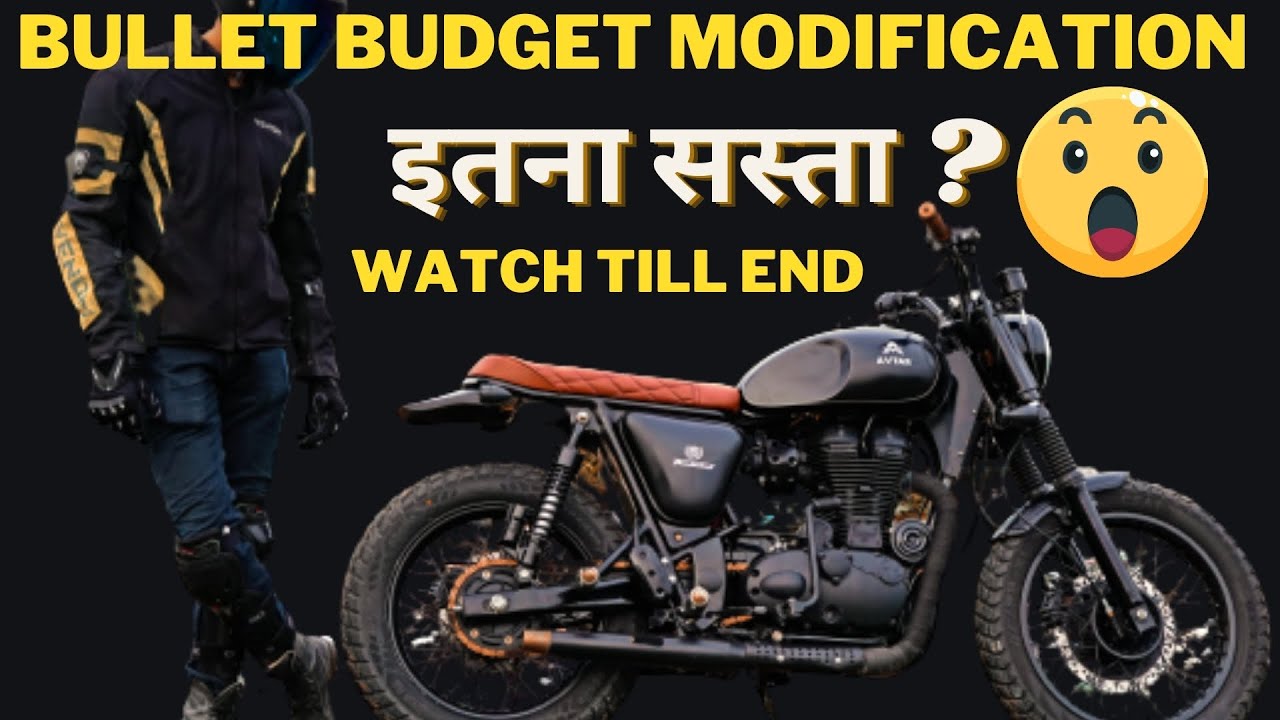 Royal Enfield Bullet Thunderbird Customization into Brat Motorcycle | Japnese Style Modified